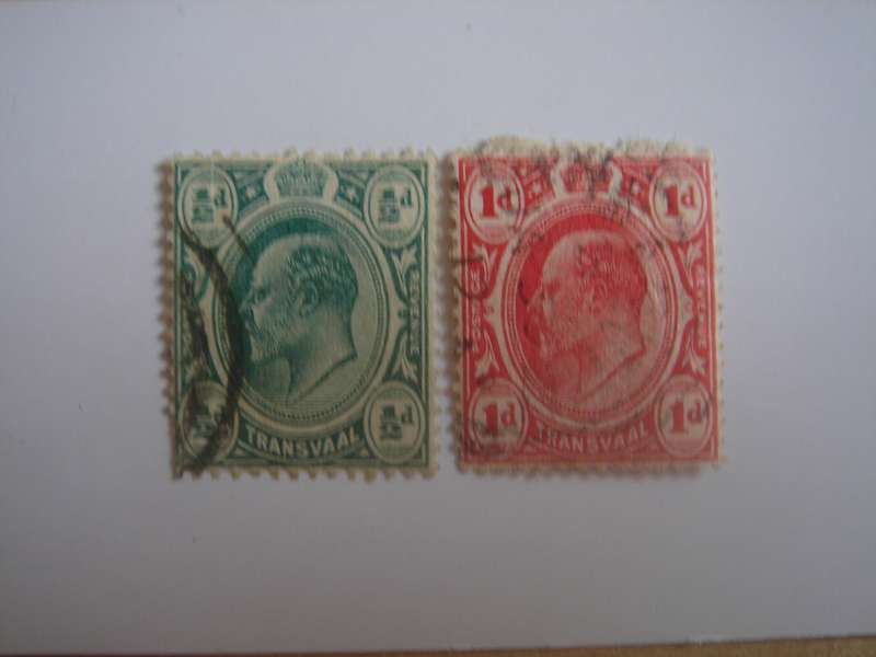 1902 Transvaal - King George V - SG273-274 used, stamped
