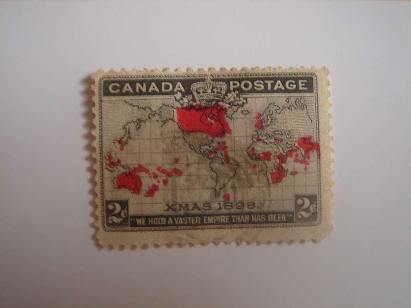 1898 Canada - Christmas 2 C grey - used, stamped