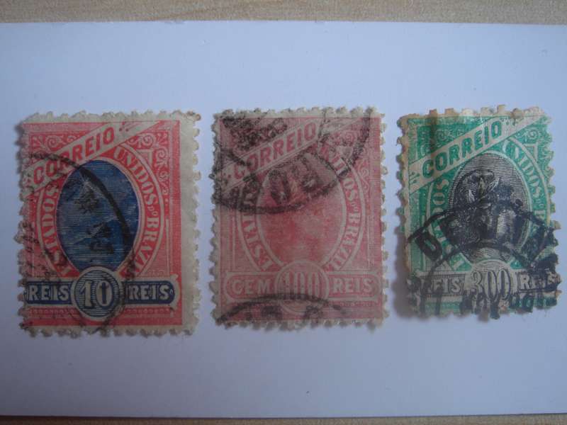 1894 Brazil - Correio SG124,129,239 used, stamped