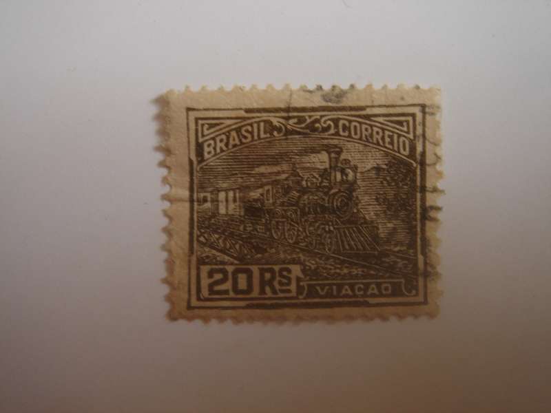 1920 Brazil - Locomotive SG318 used, stamped