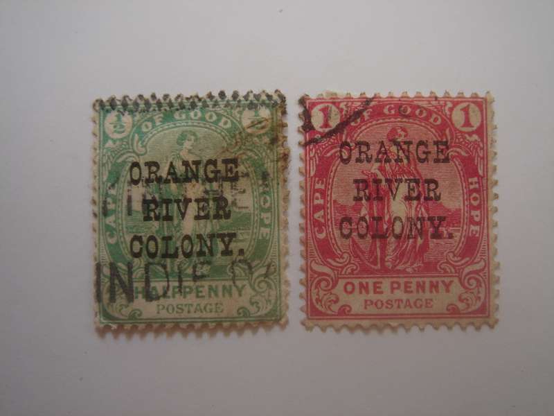 1900 Orange Free State - Hope - SG133-134 used, stamped