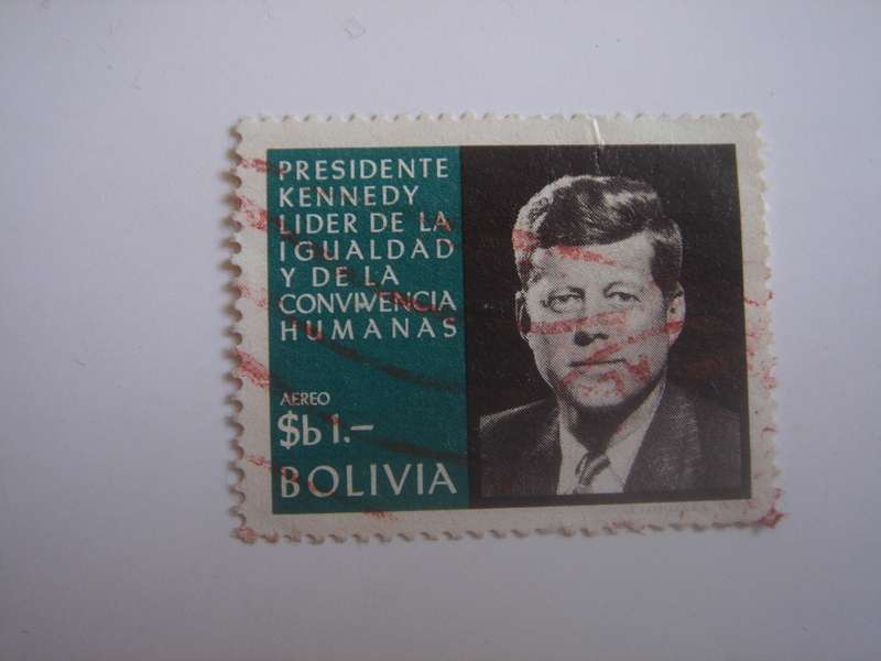 1968 Bolivia - JF Kennedey - SG847 used, stamped