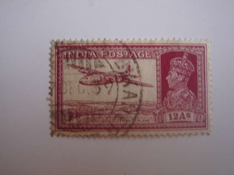 1937 India - Aeroplane - SG258 used, stamped