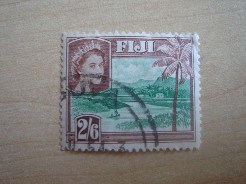 1954 Fiji - QE II - SG292 used, stamped
