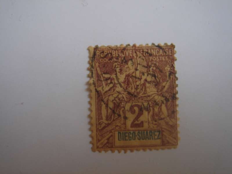 1892 Diego-Suarez - Commerce - SG16 used, stamped