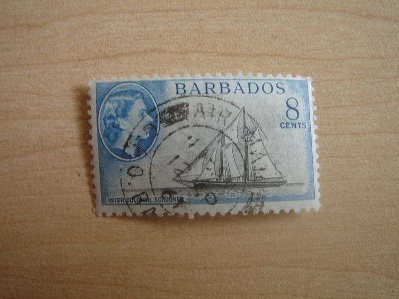 1953 Barbados - Schooner - SG295 used, stamped