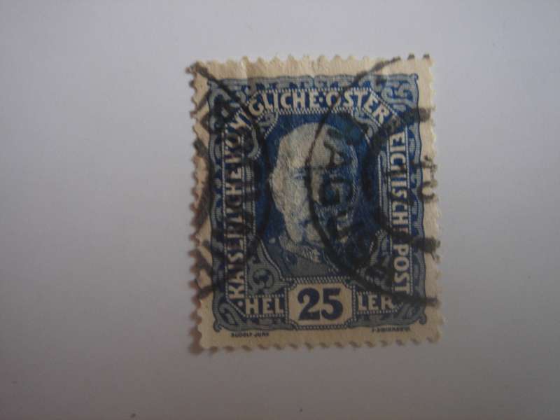 1916 Austria - Franz Joseph I - SG254 used, stamped