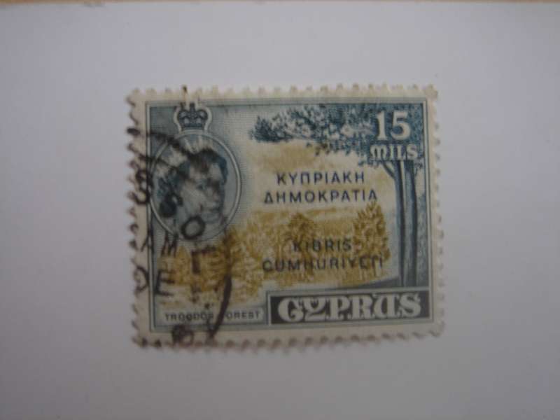 1960 Cyprus - Queen Elizabeth II optd - SG192 used, stamped