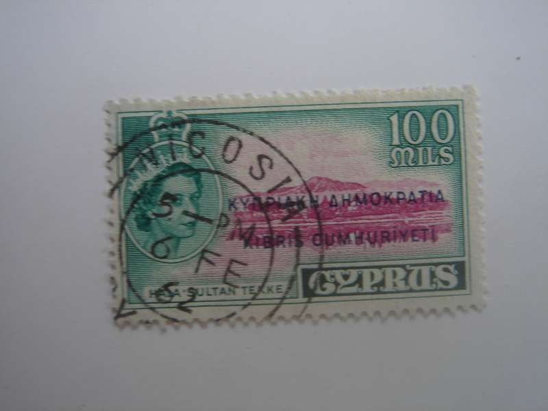 1960 Cyprus - Queen Elizabeth II optd - SG199 used, stamped
