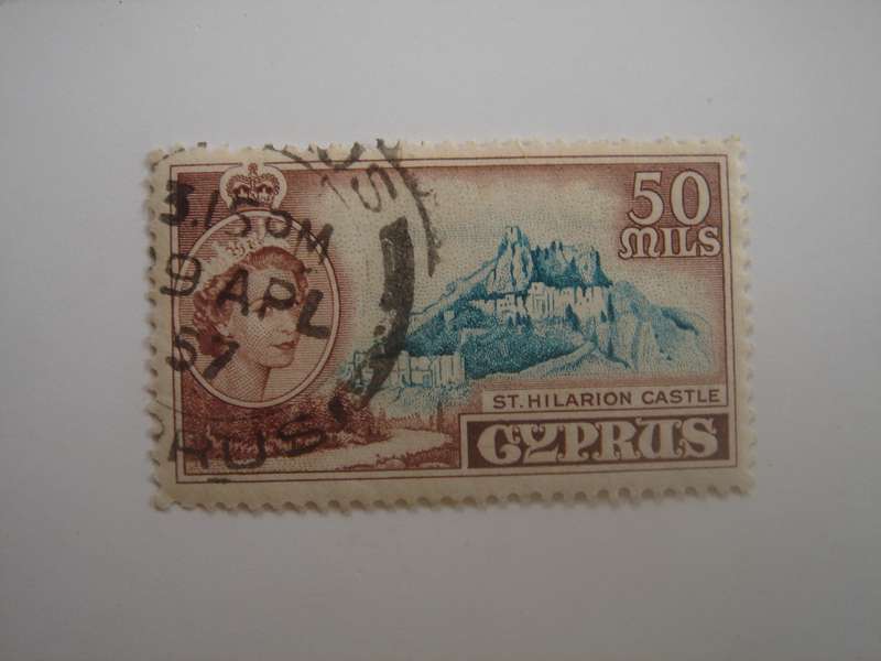 1955 Cyprus - Queen Elizabeth II - SG183 used, stamped