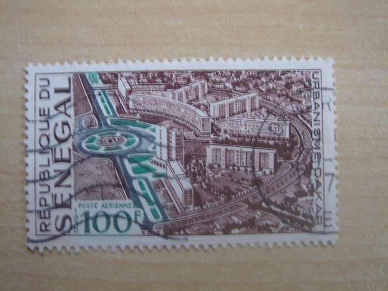 1970 Senegal - Air - View of Dakar - SG435 used, stamped