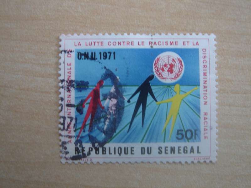 1971 Senegal - Racial Equality Year - SG456 used, stamped