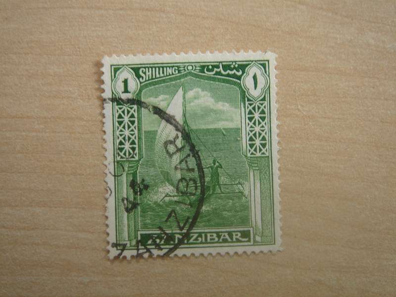 1936 Zanzibar - Native Craft - SG318 used, stamped