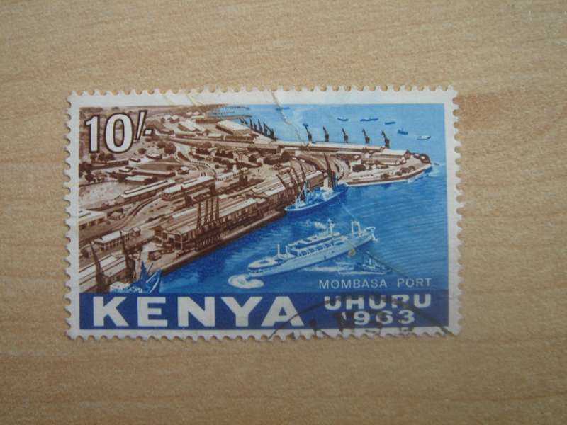 1963 Kenya - Port of Mombasa - SG218 used, stamped