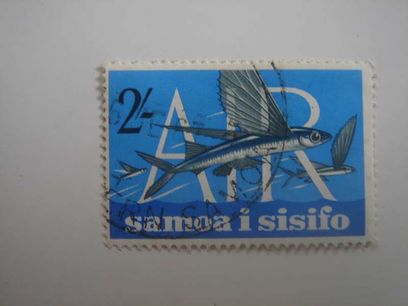 1965 Samoa - Air - Flying Fish - SG264 used, stamped