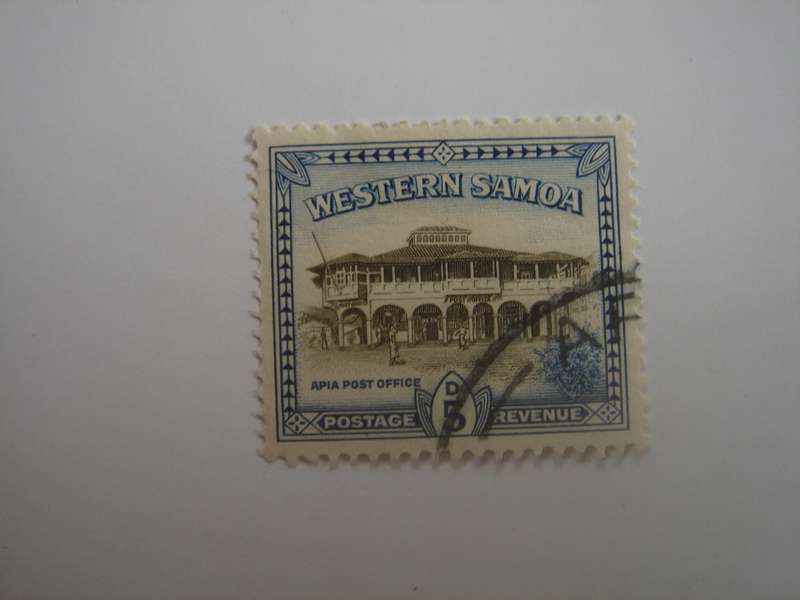 1935 Western Samoa - Apia Post Office - SG205 used, stamped