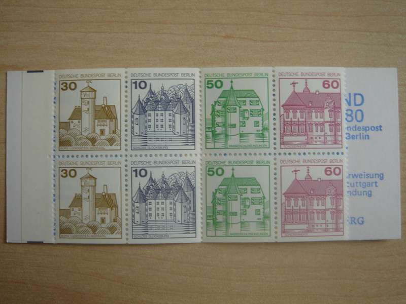 1980 West Berlin MiNr 532,534,611,615 C/D in MH 12 a oZ MNH