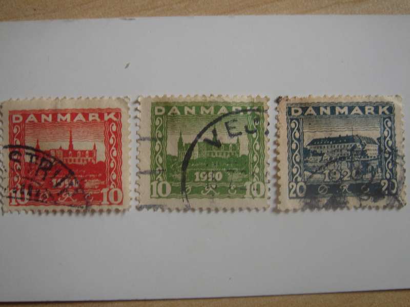 1920 Denmark - Slesvig - SG208-210 used, stamped