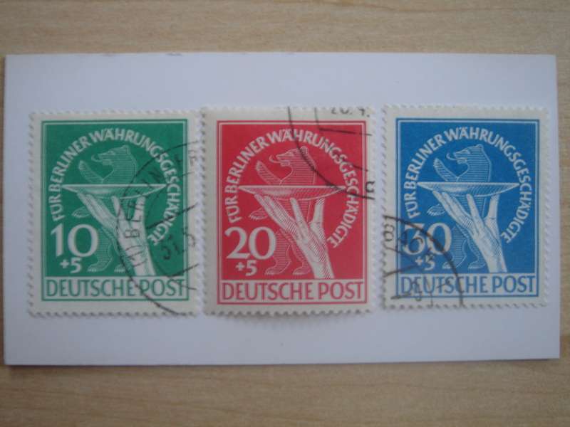 1949 West Berlin MiNr 68-70 stamped