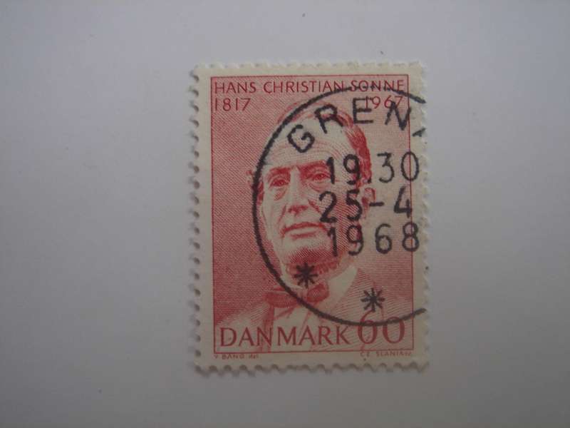 1967 Denmark - Hans C. Sonne - SG488 used, stamped