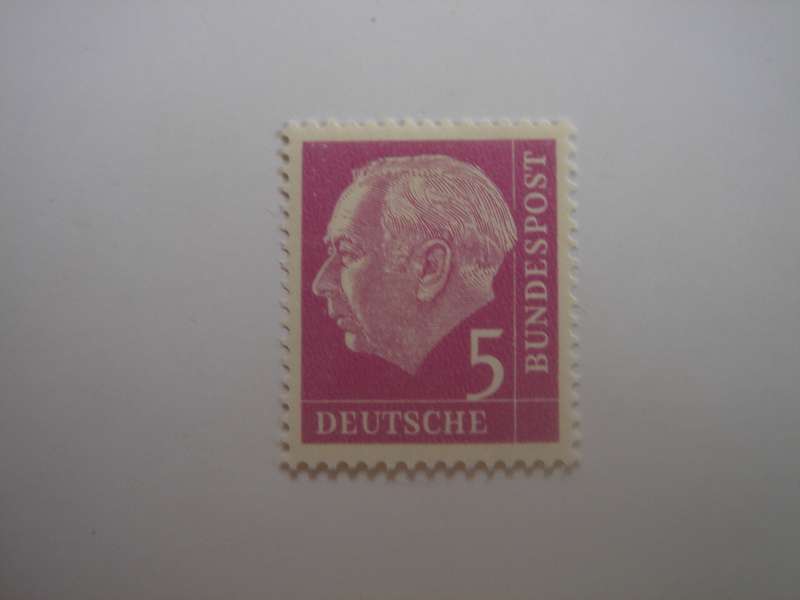 1954 BRD - Theodor Heuss (I) - MiNr 179 y MLH
