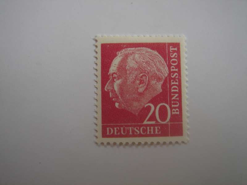1960 BRD - Theodor Heuss (I) - MiNr 185 y MLH