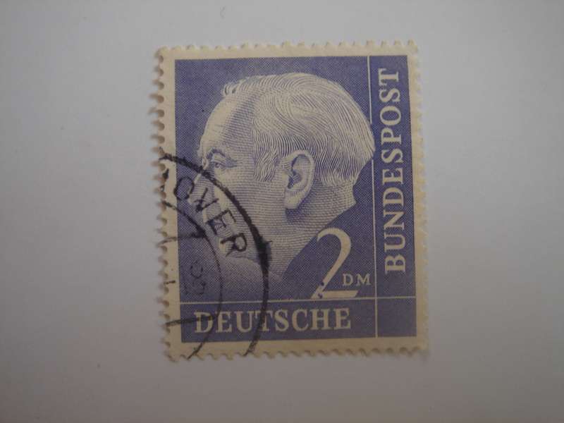 1954 BRD - Theodor Heuss (I) - MiNr 195 x used, stamped