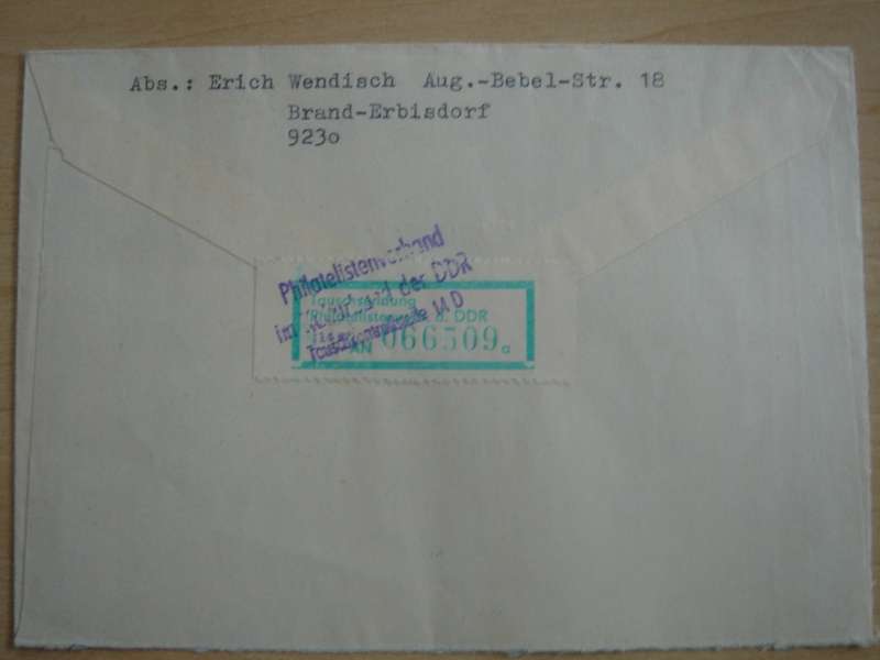 1986 DDR MiNr 3034,3046 used on registered letter