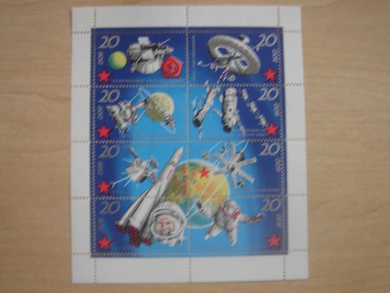 1971 DDR MiNr 1636-1643 MNH in mini sheet