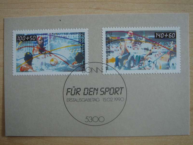 1990 West Berlin MiNr 864-865 FD stamped on card