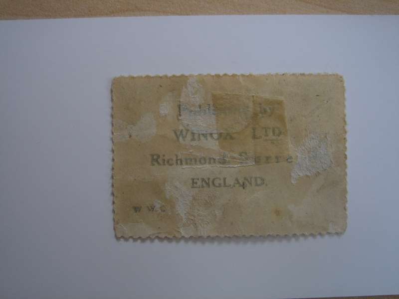 1917 England - WWI Propaganda Stamp (Winox Ltd) used, not stamped