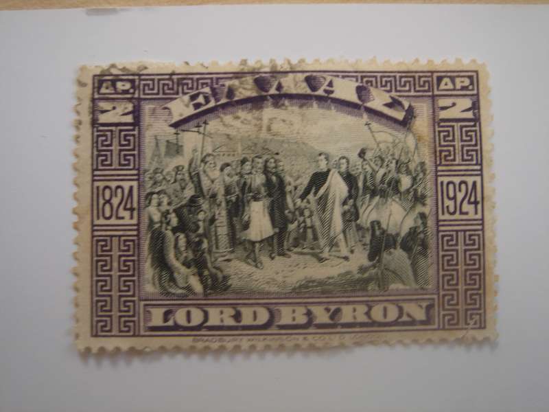 1924 Greece - Lord Byron SG404 used, stamped