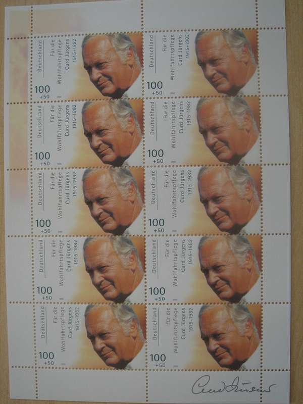 2000 Deutschland MiNr 2143-2147 in Kleinbogen MNH