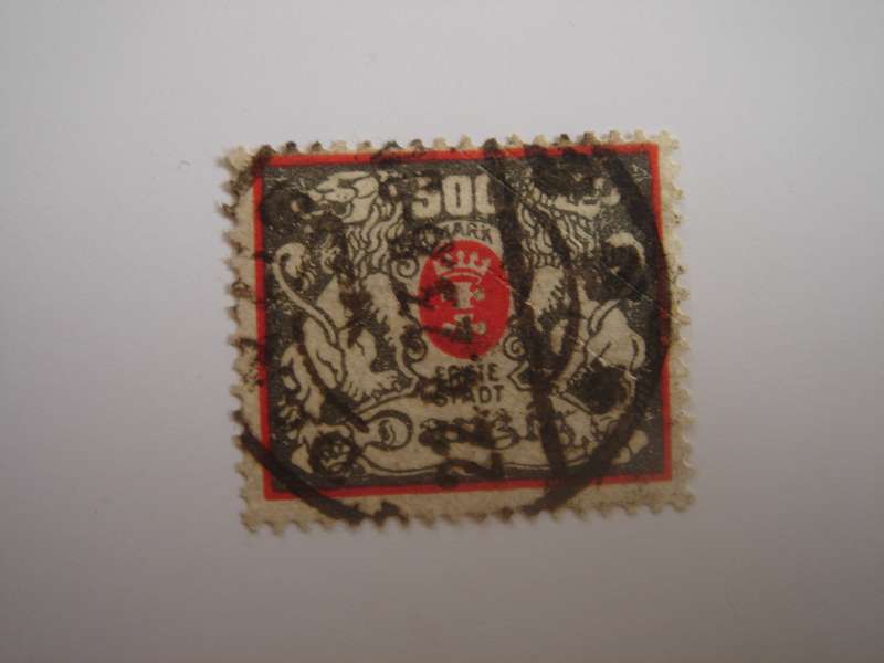 1923 Danzig MiNr 144 used, stamped