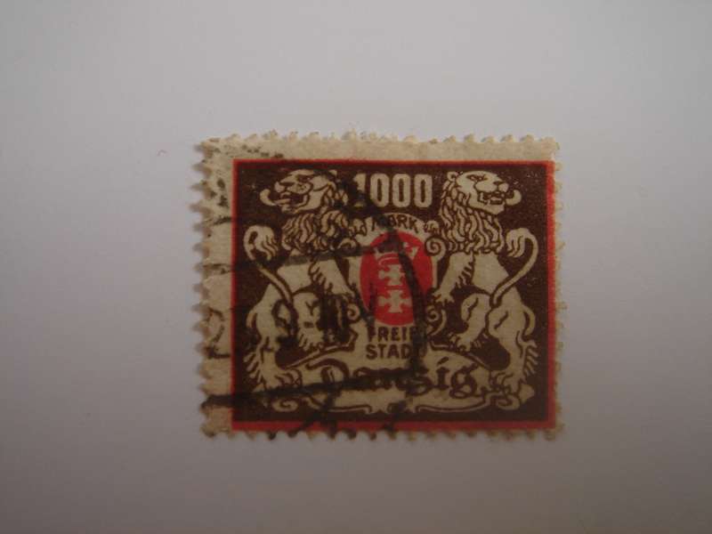 1923 Danzig MiNr 145 used, stamped