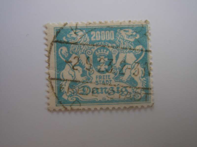 1923 Danzig MiNr 153 used, stamped