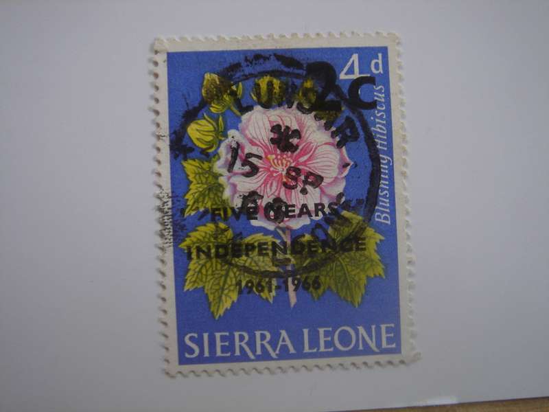 1966 Sierra Leone - optd SG388 used, stamped