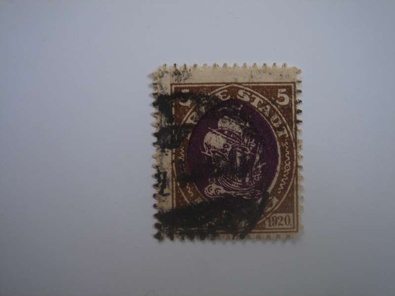 1921 Danzig MiNr 53 used, stamped