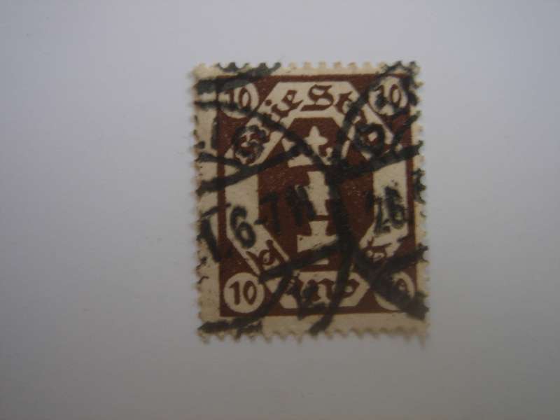 1921 Danzig - MiNr 74 used, stamped
