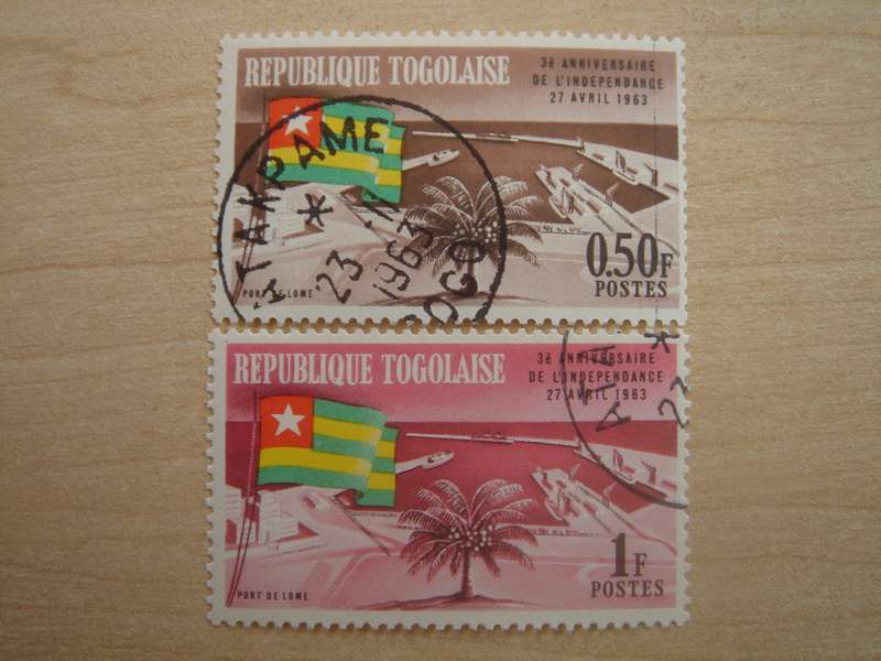 1963 Togo - Port of Lome - SG330-331 used, stamped