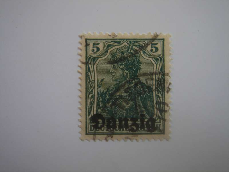 1920 Danzig - Germania optd MiNr 1 used, stamped