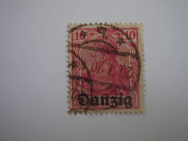1920 Danzig - Germania optd MiNr 2 b used, stamped