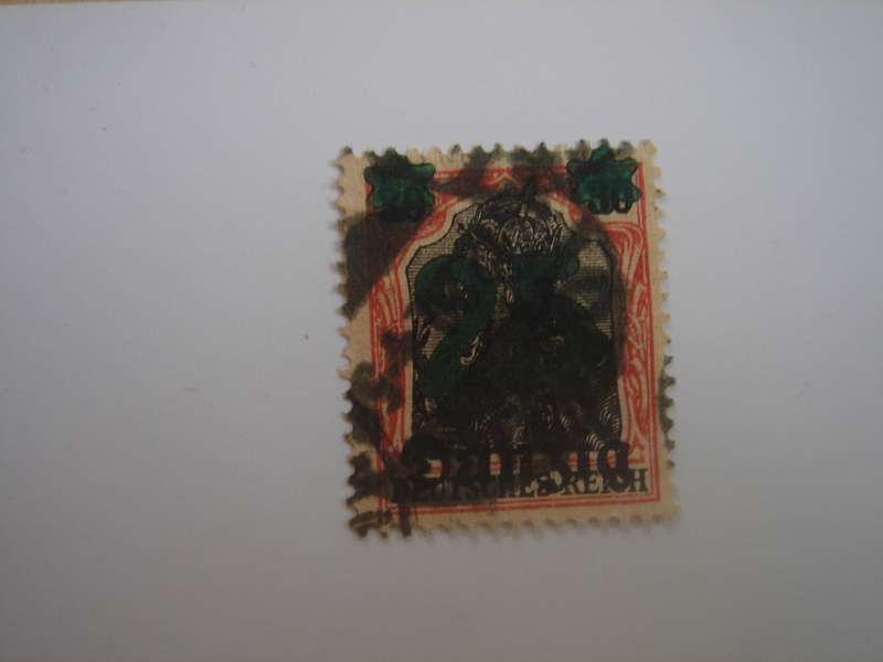 1920 Danzig - Germania optd MiNr 18 used, stamped