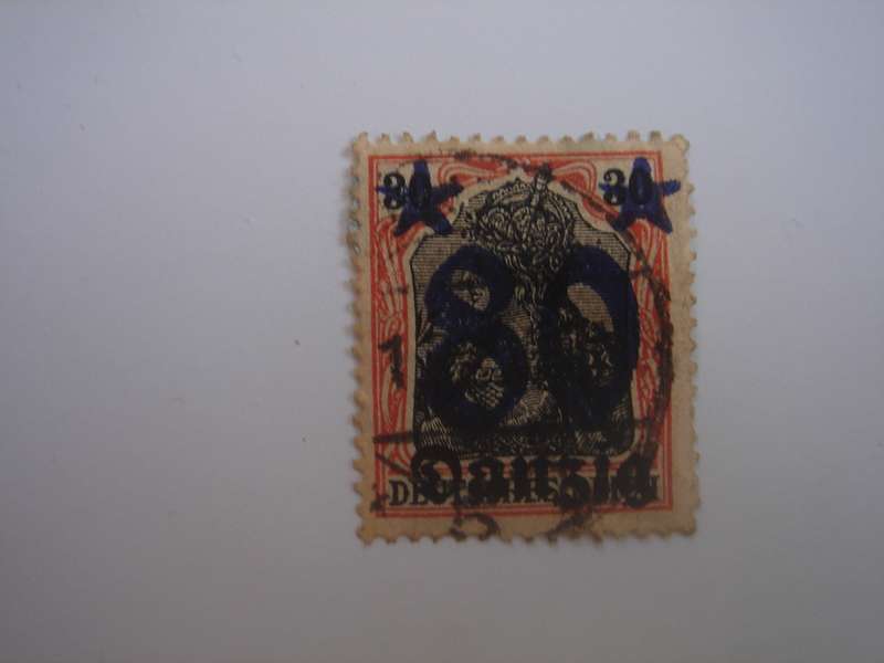 1920 Danzig - Germania optd MiNr 20 used, stamped
