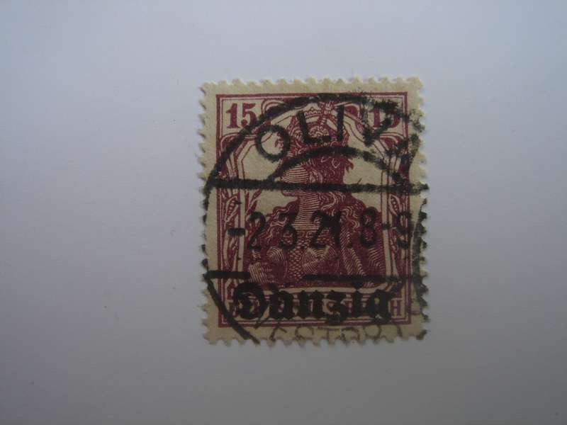 1920 Danzig - Germania optd MiNr 3 used, stamped