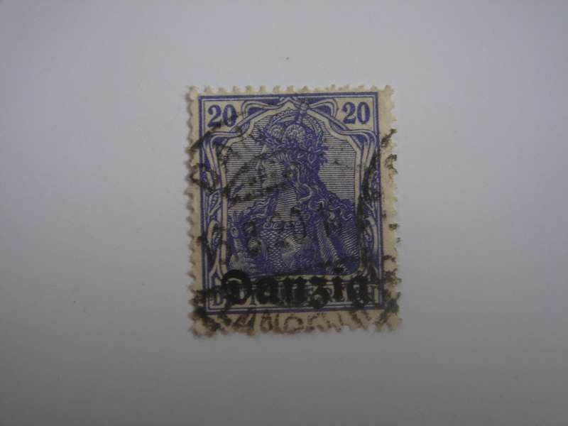 1920 Danzig - Germania optd MiNr 4 used, stamped