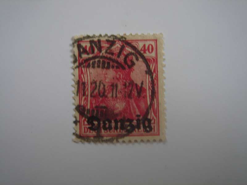1920 Danzig - Germania optd MiNr 6 used, stamped