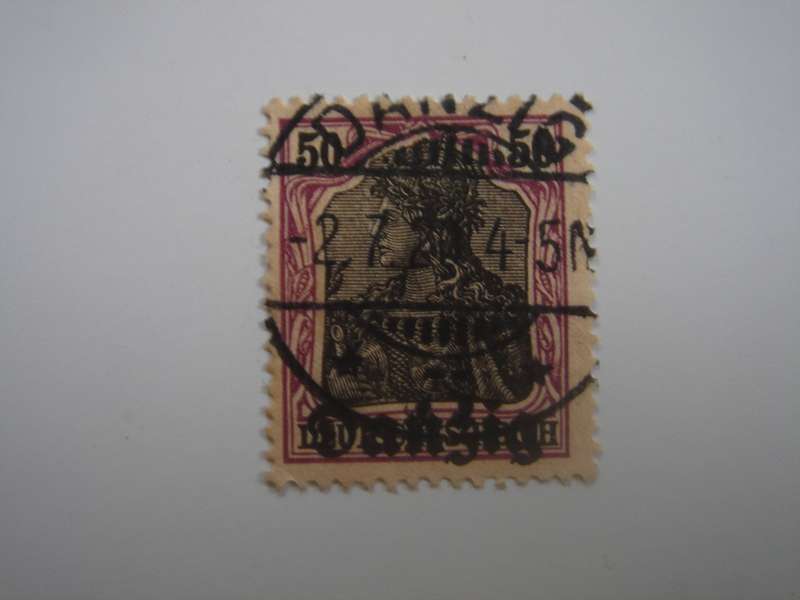 1920 Danzig - Germania optd MiNr 7 used, stamped