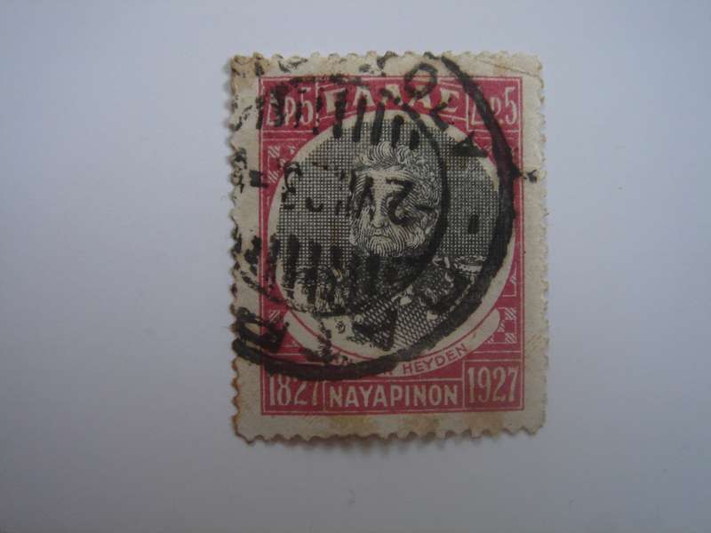 1927 Greece - Battle of Navarino Cent. - SG432 used, stamped
