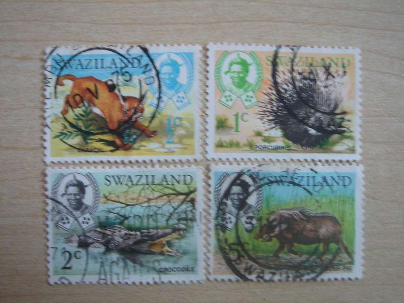 1969 Swaziland - Animals - SG161-163,166 used, stamped